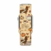 Magnetic Apple Watch Band featuring light brown autumn tea pattern with cute dogs and falling leaves.