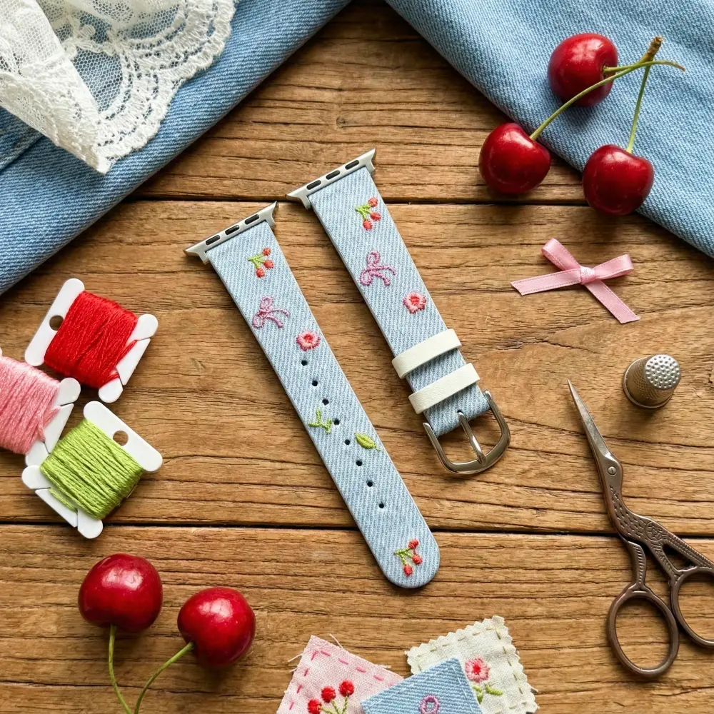 Vintage inspired apple watch band