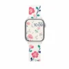 Watercolor Cherry Blossom Apple Watch Band replacement comfortable fabric sport loop wristband for women loving japanese style.
