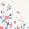 Vintage & adorable floral Apple Watch band for women featuring a wavy edge and deep blue and pink pattern.