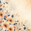Comfortable braided loop Apple Watch band for women featuring a vintage peach floral pattern on a stretchy replacement strap.